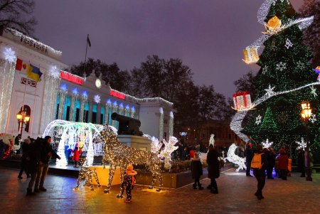 Огни главной новогодней елки города зажглись в День святого Николая (фоторепортаж)