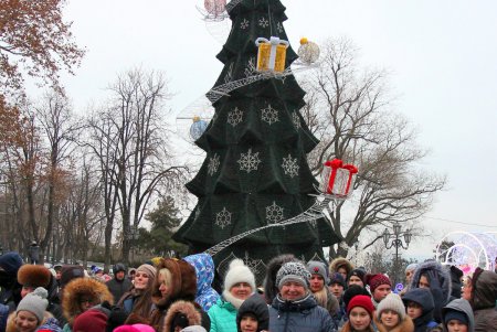 Огни главной новогодней елки города зажглись в День святого Николая (фоторепортаж)