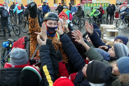 Новогодний велопробег в Одессе (фоторепортаж) 