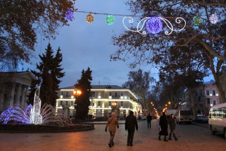 Одесса в праздничных огнях (фоторепортаж)