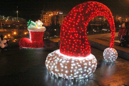 Одесса в праздничных огнях (фоторепортаж)