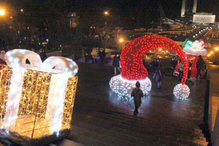 Одесса в праздничных огнях (фоторепортаж)