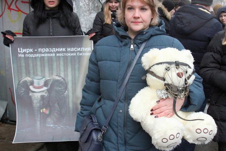 Акция протеста у одесского цирка (фоторепортаж)