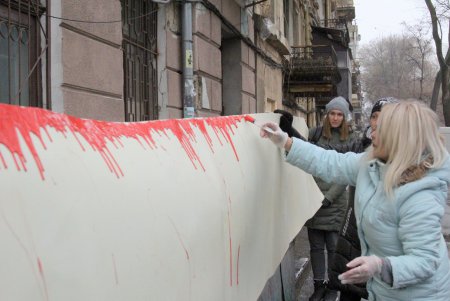 Акция протеста у одесского цирка (фоторепортаж)