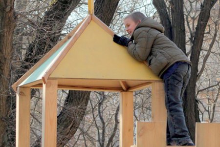 В сквере на Молдаванке открылась детская эко-площадка (фоторепортаж)
