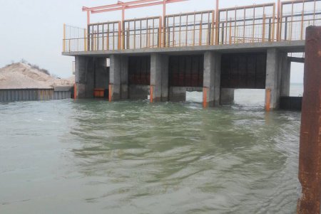Уровень воды в Тилигульском лимане заметно повысился (фото)
