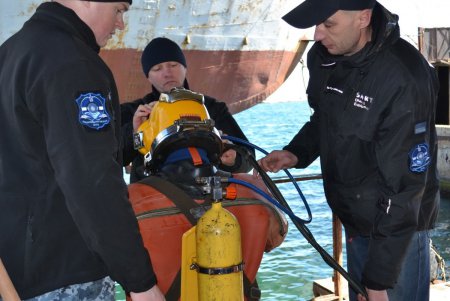 На базе «Юг» ВМС Украины организованы курсы будущих водолазов