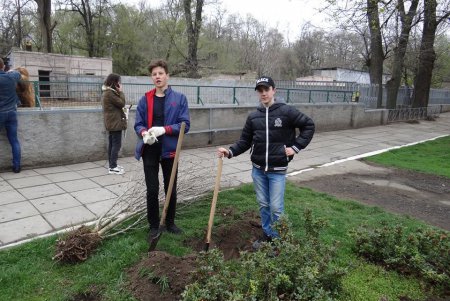 Одесские любители зимнего плавания провели субботник в зоопарке (фото)