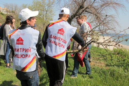 В парке «Юбилейный» высадили саженцы на месте срубленных деревьев (фоторепортаж)