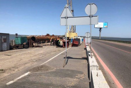 Под Одессой начали капитальный ремонт моста через Хаджибейский лиман (фото)