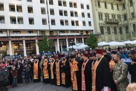 На Греческой площади состоялся межконфессиональный молебен по жертвам 2 мая (фото, видео) 