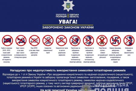 Правоохранители напоминают о незаконности использования запрещенной символики