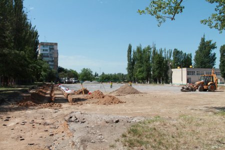В Одессе капитально ремонтируют еще один стадион (фото)