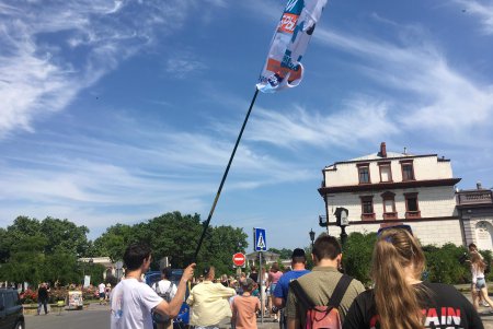 В горсаду состоялся праздничный парад мыльных пузырей (фото)