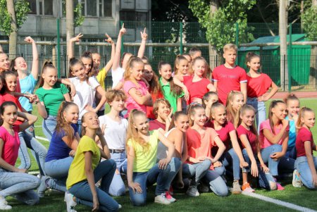 Открытие нового школьного стадиона на Черемушках (фоторепортаж)