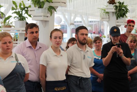 На Ланжероне дети тушили условный пожар (фото)