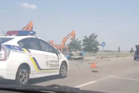ДТП на Киевской трассе: автомобиль перевернулся, водителя госпитализировали (фото)