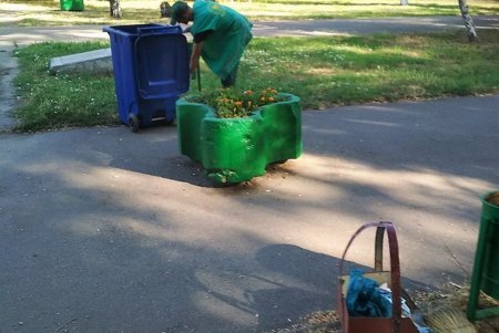 В жару и засуху коммунальщики регулярно поливают растения во всех районах Одессы (фото)