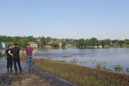 Ливень подтопил два десятка домов в Арцизском районе (фото)