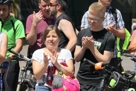 «Вижу! Могу! Помогу!»: незрячие люди отправились в велопробег по Одесской области (фоторепортаж)