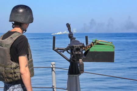 Боевые испытания успешно прошел флагман украинского ВМФ  (фото)