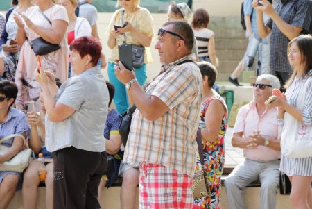Международный фестиваль живых скульптур в Летнем театре (фоторепортаж)