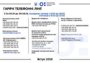 Одесские абитуриенты могут обращаться на горячую линию МОН