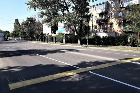 Обновлена разметка на двух одесских улицах с интенсивным движением (фото)
