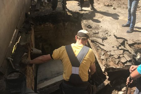 Ликвидирована аварийная ситуация в жилом доме на Еврейской (фото)