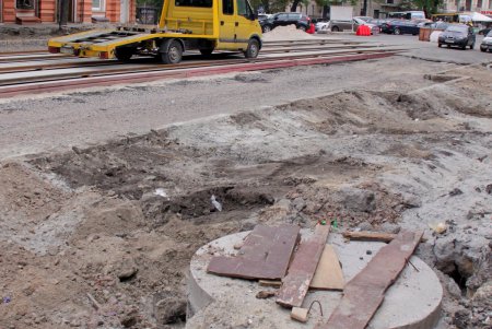 Реконструкция улицы Софиевской продолжается (фоторепортаж)