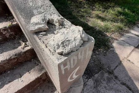 Кот-сфинкс на Военном спуске лишился своего близнеца (фото)