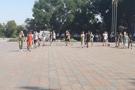 У здания Одесской мэрии проходит репетиция ко Дню города (фото, видео)