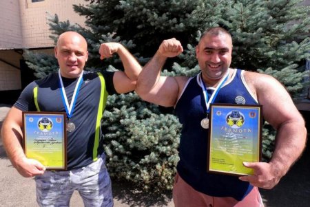 Состоялся турнир по гиревому спорту среди правоохранителей Одесской области (фото, видео)