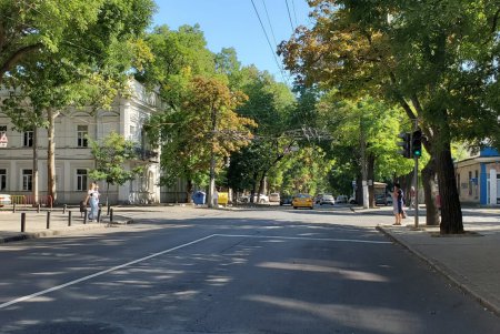 На Новосельского - свежая дорожная разметка (фото)