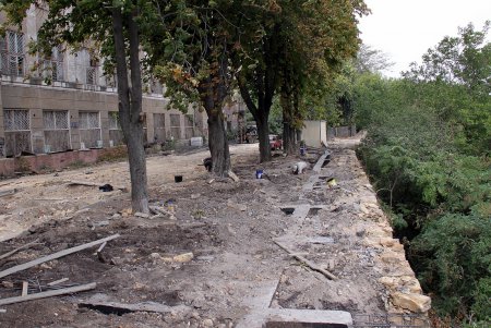 Как реконструируют бульвар Жванецкого (фоторепортаж)