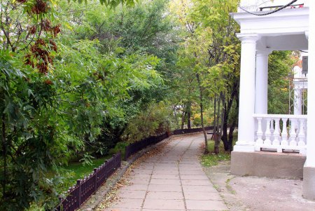 Любуемся осенью: прогулка по территории санатория им. Горького (фоторепортаж)