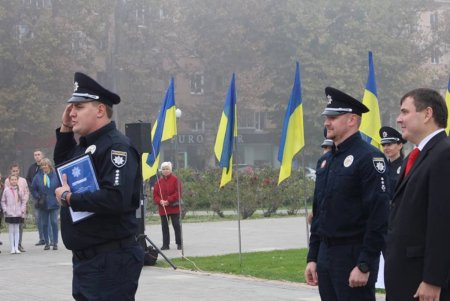 Одесская патрульная полиция получила новые автомобили, а лучшие сотрудники — ценные подарки (фото)