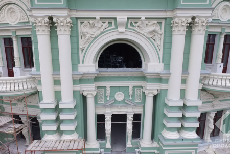 Реставрация фасада дома Руссова — на финишной прямой (фото)