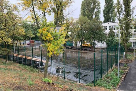 В школе № 5 на Балковской заканчивают реконструкцию стадиона (фото)