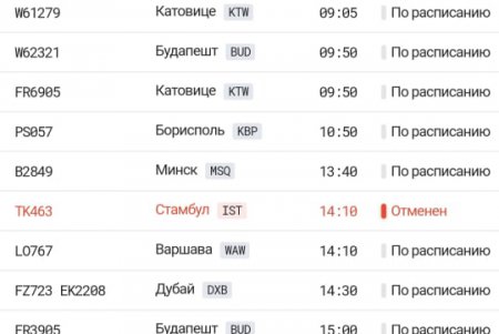Рейсы Одесса – Стамбул авиакомпании Turkish Airlines временно отменены