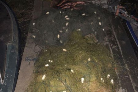 В заливе Днестровского лимана нашли почти полторы тысячи метров браконьерских сетей (фото)