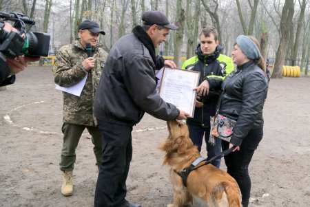 Исполнение мечты: незрячая одесситка получила собаку–поводыря (фото)