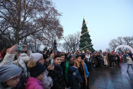 На Думской площади открылась главная городская елка (фоторепортаж)