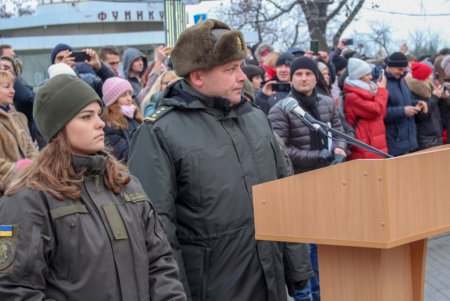 На Приморском бульваре принесли присягу Нацгвардейцы (фото)
