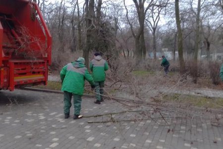 За чистотой в парках и скверах коммунальщики следят ежедневно (фото)