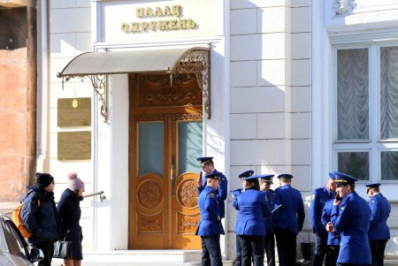 День влюбленных: в одесском ЗАГСе выступил оркестр Нацгвардии (фоторепортаж)