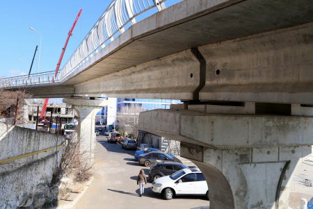 Велопешеходная эстакада Трассы здоровья – почти готова (фоторепортаж)