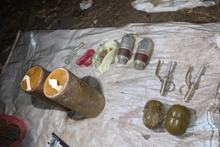 Два жителя Лиманского района утверждают, что нашли в лесу целый арсенал оружия (фото, видео)