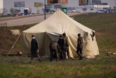 В Одесской области приступили к установке карантинных постов (фото)