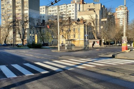 На Лидерсовском бульваре появилась свежая дорожная разметка (фото)